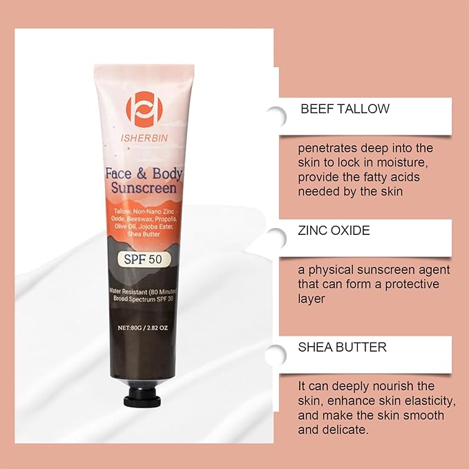 Sunscreen for Face & Body SPF 30, Water Resistant 30 SPF Sunscreen, 5.64 Fl Oz (Pack of 1)