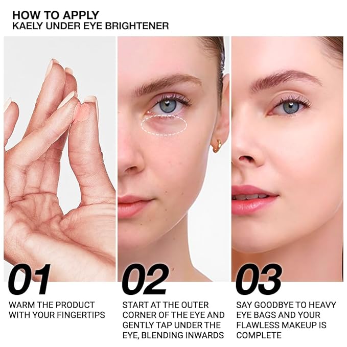 evpct 2Pcs Rose Pink under Eye Corrector Brightener Concealers for Older Women Dark Circles, under Eye Cream Pot Concealer Full Coverage Peach Color Corrector Makeup, Nourishing Waterproof