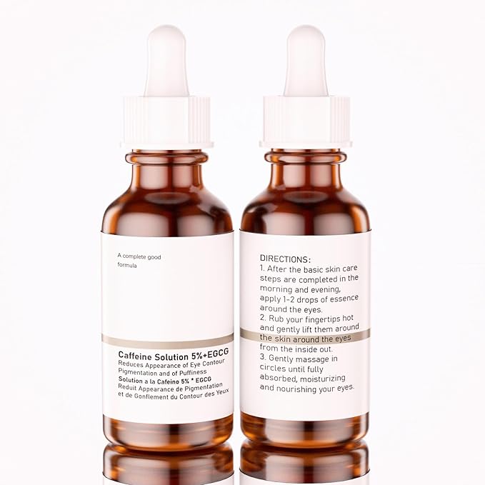 The Caffeine Solution 5% + EGCG，Reduces Appearance of Eye Contour Pigmentation and Puffiness，Under Eye Serum (30ml) Caffeine For Face Moisturizing Serum (2)