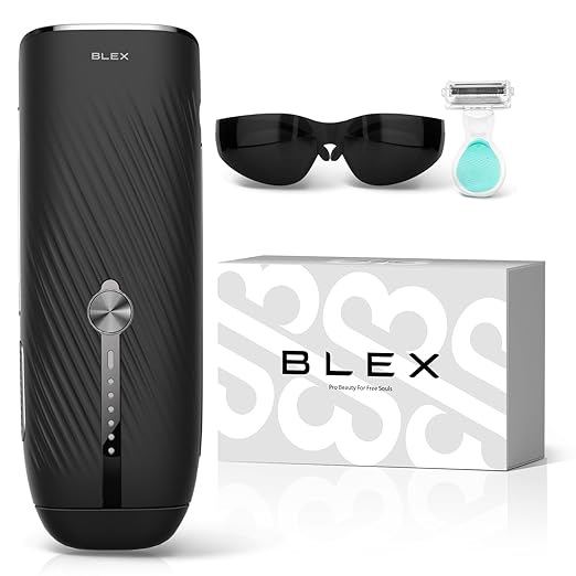 Blex Laser Hair Removal for Women and Men, IPL Hair Removal Device Effective in 2 Weeks, with Ultra-Fast 0.2s Light Emission, Comfortable and Painless, Black