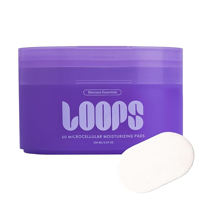 LOOPS MicroCellular Moisturizer - Nourish, Replenish, and Rebalance - Collagen Boosting, Restoring, Moisturizing, and Balancing Skincare - Pre-soaked Veocell Embo Pad - Anti-Aging Face Moisturizer