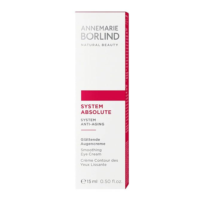 ANNEMARIE BÖRLIND - SYSTEM ABSOLUTE Smoothing Eye Cream - Vitamin C, Darutoside and Caffeine Eye Wrinkle Smoothing - Tones, Plumps, and Rejuvenates - 0.5 Fl Oz