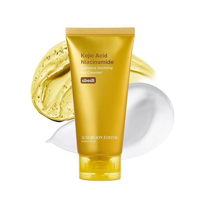 SUNGBOON EDITOR Kojic Acid Niacinamide Face Wash | Turmeric Cleanser for Dark Spots & Radiance | Korean Skin Care with Hyaluronic Acid | Gentle Makeup Remover & Blackhead Cleanser