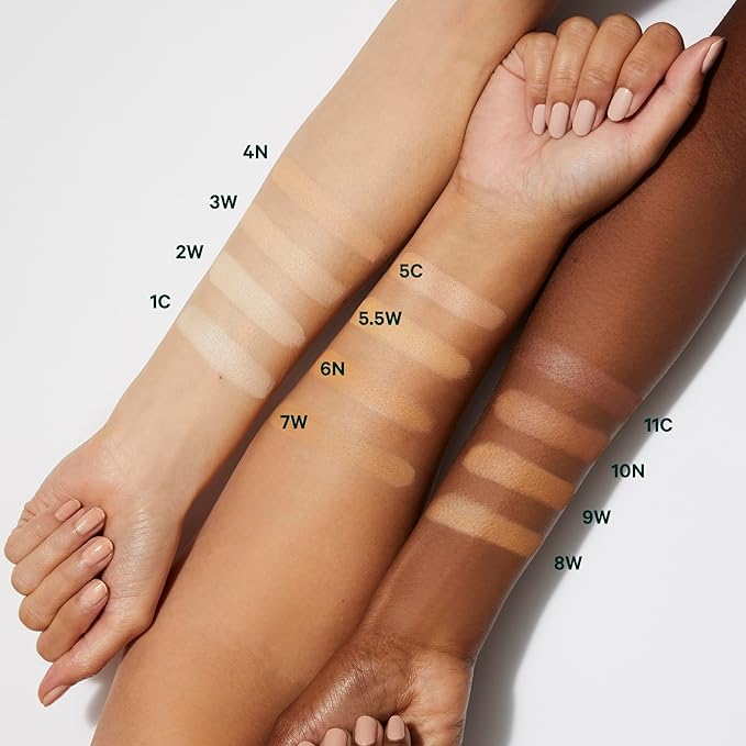 Well People Bio Powder Foundation, Lightweight & Hydrating Foundation For Perfecting & Smoothing Skin, Semi-Matte Finish, Vegan & Cruelty-free, 1C