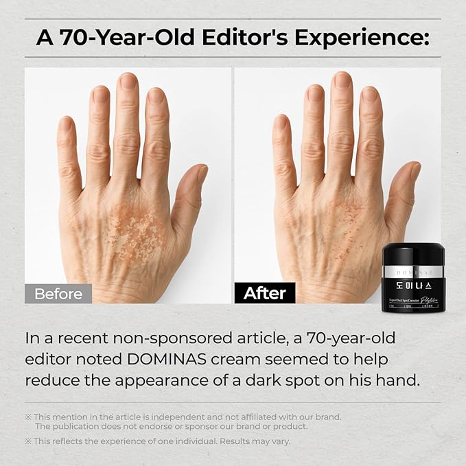 DOMINAS Dark Spot Corrector Cream | Advanced Formula with Niacinamide, TXA, Hexylresorcinol & Bakuchiol to Visibly Reduce Age Spots, Sun Spots & Uneven Tone | Korean Skincare (1.76 oz)