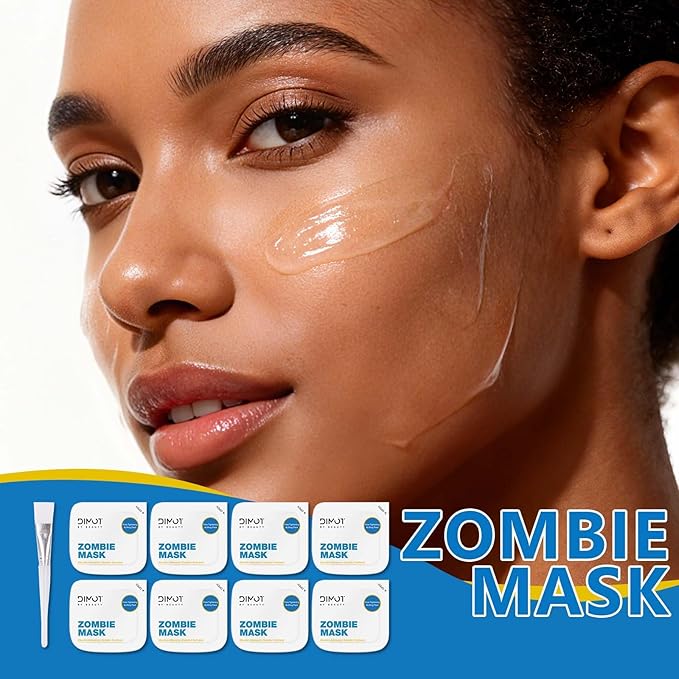 YIKESHU Zombie Facial Mask 8 Pack, Zombie Pack Face Mask, Hoygi Zombie Pore Cleansing Mask for Pore Tightening & Lifting Deep Cleansing