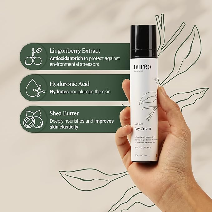 Luxe Marine Renewal Cream | Vegan Anti-Aging Moisturizer with Hyaluronic Acid & Marine Actives | Hydrating Face & Neck Cream for Mature Skin – 50ml