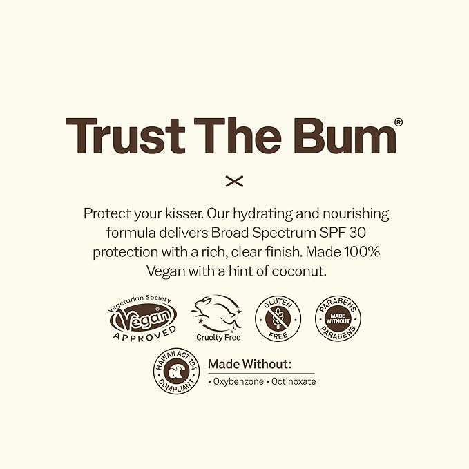 Sun Bum SPF 30 Sunscreen Coconut Lip Balm Sunscreen - Broad Spectrum Moisturizing with Aloe & Vitamin E - Hawaii 104 Act Compliant (Made Without Octinoxate & Oxybenzone) - 0.5 oz