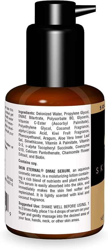Source Naturals Skin Eternal DMAE Serum - Paraben Free, Supports Soft & Replenished Skin - 1.7 Fluid oz
