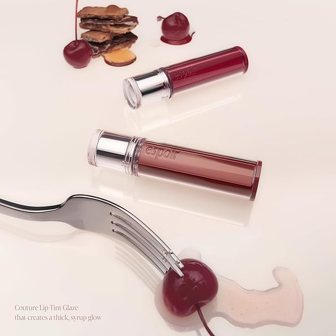 Espoir Couture Lip Tint Glaze #22 Milky Honey 0.14oz | Volumizing Lip Stain with Syrupy Shine | Long-Lasting & Vibrant Color for Radiant Lip Look | Moisturizing & Glossy Lip Tint | Korean Lip Makeup