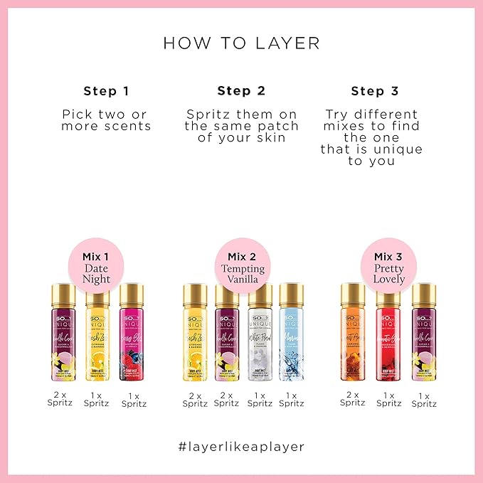 So...? Unique Body Mist - Coral Daisy for Women - 5.1 oz Body Mist - Pack of 3