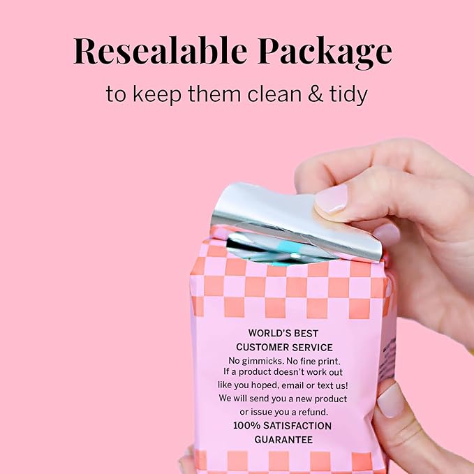 Pixie Organic Cotton Mini Pads with Wings for Women & Teens - Ultra Thin, Light Absorbency Menstrual Pads - Hypoallergenic, Unscented & Biodegradable for Feminine Care - FSA Eligible - 64 Count