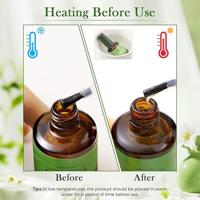 Gel Nail Polish Remover 2 PCS- Gel Polish Remover for Gel Nails Professional 2-5 Minute, Easy and Quick Remove Gel Polish at Home