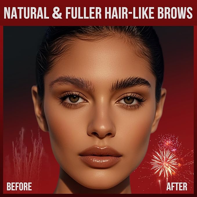 Vevivia Eyebrow Pencils for Women - Eyebrow Pen with Dual-Brush-Tip & Curved Tip for Natural Fuller-Looking Brows, Precise Hair-Like Strokes for All Brow Types, Last All-Day Brow Makeup, Dark Brown