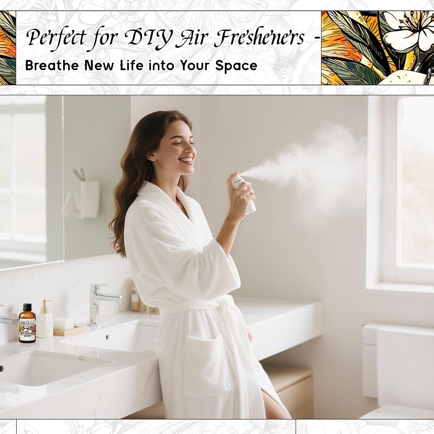 HIQILI Mint Bergamot Matins Fragrance Oil - 1 Fl Oz