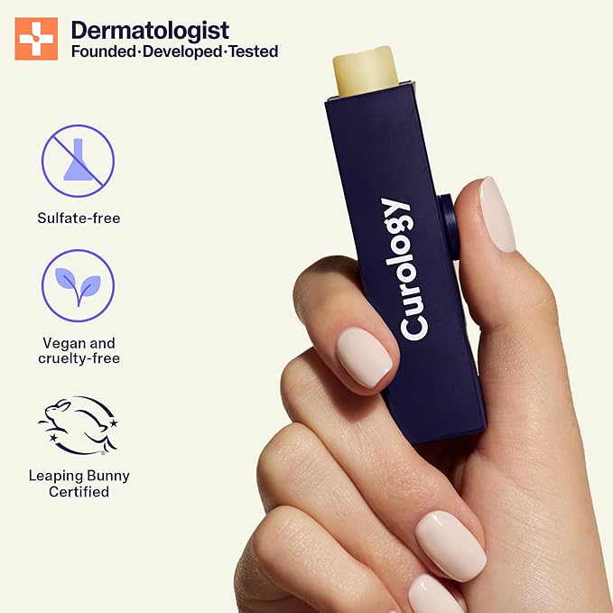 Curology Lip Balm Sunscreen SPF 30, Broad Spectrum Sun Care, Nourishing Hydration for Dry Chapped Lips, Fragrance Free