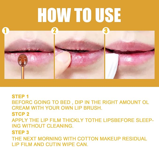 2 Pack Nourishing Lip Balm Honey Pot, Moisturizing Honey & Strawberry Propolis Lip Mask, Hydrating & Prevention Dry and Cracked Lip Scrubs Exfoliator Lip Sleeping Mask Reduces Lip Lines
