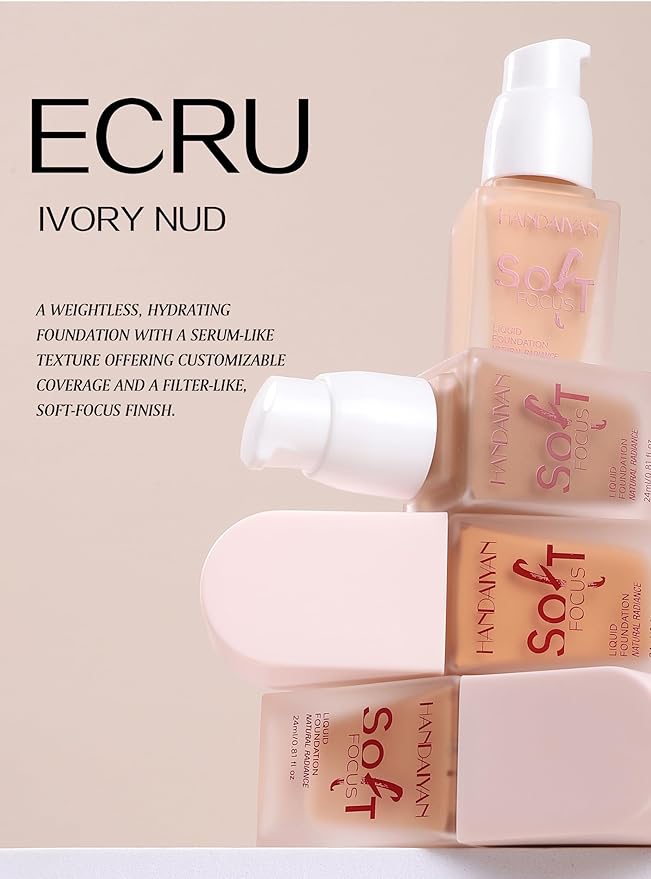 Full Cover Soft Focus Liquid Concealer, 24H Longwearing Waterproof Smooth Matte Flawless Finish Concealer Foundation Corrector for Eye Dark Circles Spots Face Concealer Matte Makeup Base,06