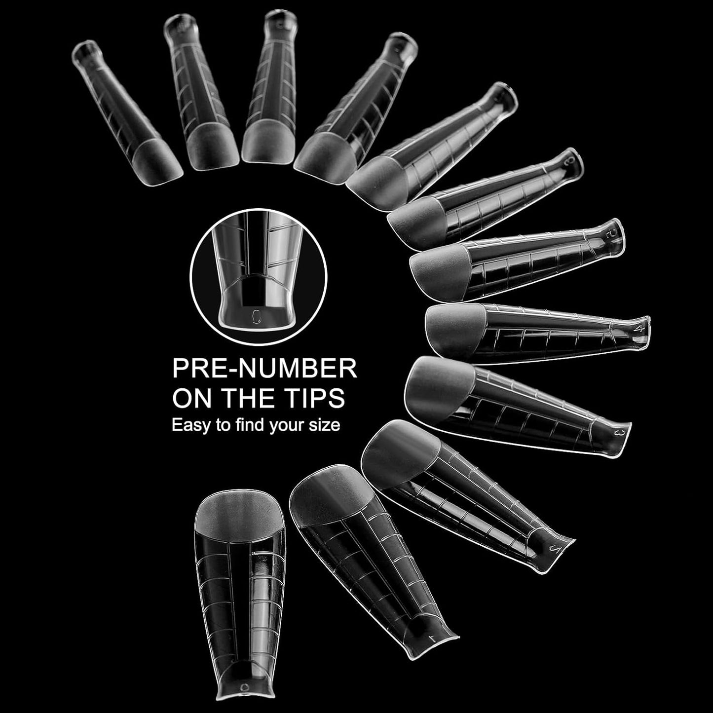 120Pcs Dual Nail Forms,T-Shape Extension Poly Nail Gel Nail Forms Full Cover Reusable Nail Molds 12 Sizes for Solid Nail Gel Glue Nail Art Design Salon&DIY