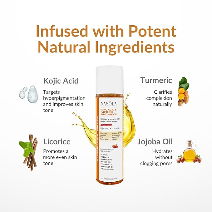 Kojic Acid Turmeric Skincare Bio Pure Oil