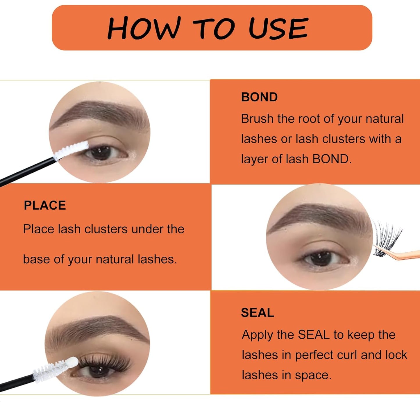 Lash Clusters 280pcs Individual Lashes Mixed Tray Eyelash Clusters VYNIXUS Cluster Eyelash Extensions Natural Cluster Lashes Soft (30D/40D-0.07D-Mix8-14)