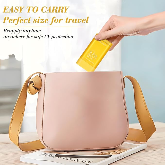 Sunscreen Stick SPF 50+ PA++++ 0.56Oz | Water Resistant (80 Min) | Face & Body Sunscreen for Sensitive Skin | Non-Greasy, No White Cast | Compact Travel-Friendly Sun Protection (pack of 2)