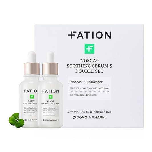 NOSCA9 Soothing Serum S - Rapid Hydrating Calming Serum with 5-Layer Ceramide Complex &Fresh Centella Asiatica, Advanced Barrier Repair for Sensitive Skin Korean Skin Care (2.02 Fl Oz (Pack of 2))