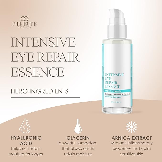 Project E Beauty Daily Skincare Routine | Gentle Cleansing | Foaming Cleanser | Moisturizing Daily | Hydrating Face Cream | Age Defender Eye Cream (Eye Essence)