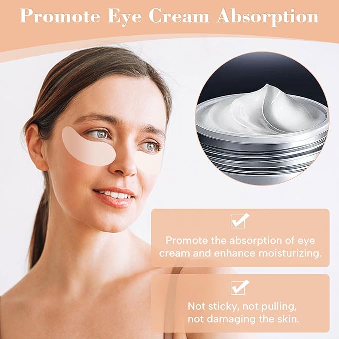 Reusable Silicone Eye Patches Mask Reduce Dark Circles Puffiness & Tired Eyes - 2 Refills Reusable Under Eye Patches for Adults Skincare Eye Treatment