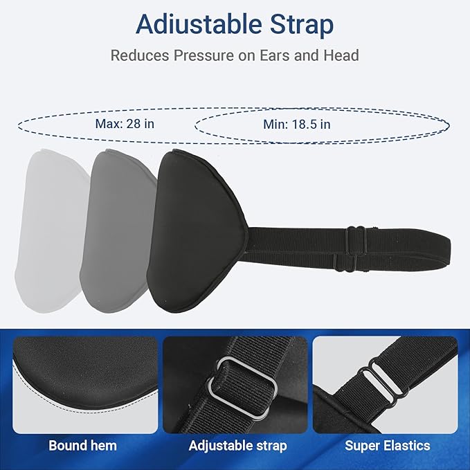 Sleep Mask 100% Pure Mulberry Silk Eye Masks with Adjustable Strap for Sleeping Mulberry Silk Eye Sleep Shade Cover Block Light Reduces Puffy Eyes Traveling Gifts