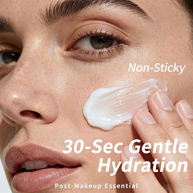 Squalane Matte Daily Face Moisturizer Cream with Hyaluronic Acid - 72H Hydration, Barrier Repair, Calms Redness | Fragrance-Free, Derm-Tested for Women & Men with Ultra Sensitive & Dry Skin