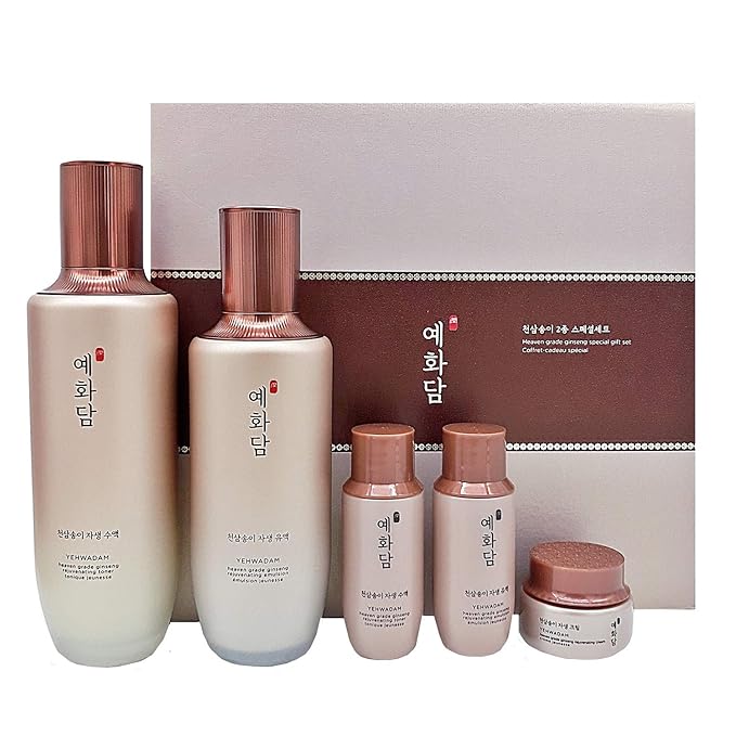 Yehwadam Heaven Grade Ginseng REJUVENATING SET Toner Emulsion Set