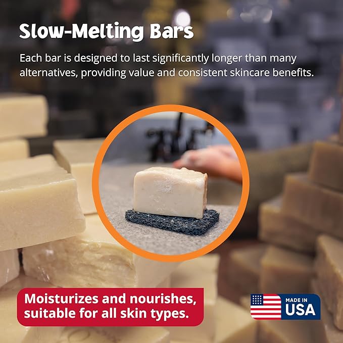 Goat Milk Stuff HONEYSUCKLE Goat Milk Soap - Natural Soap Bar, Gifts for Men and Women, Gentle for both Face and Body, Handmade Bar Soap (Box of 2)