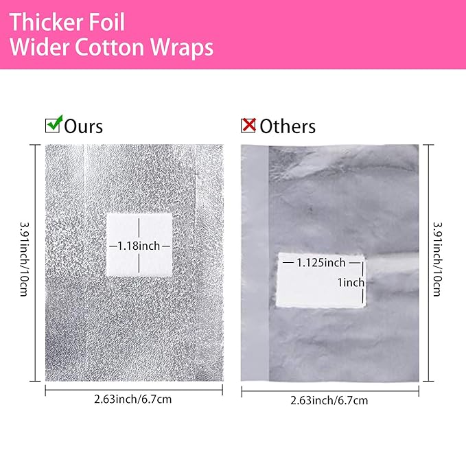 Gel Nail Polish Remover Set - Foil Nail Wraps/Wipes 300 Pcs Soak Off Gel Remover Foils Nail Wraps & 1 Pc Rose Gold Double Head Cuticle Pusher Peeler Scraper