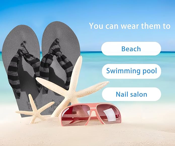 KuaiLu Womens Dressy Sandals Arch Support Yoga Mat Walking Cross Slides Ladies Slip on Orthotic Travel Outfits Slippers Cushion Comfortable