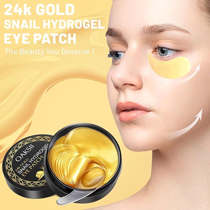 Snail Mucin Power Essence Set 3PCS, Snail Mucin Serum+Snail Mucin Moisturizer+Snail Hydrogel Eye Patch, Korean Skin Care Set for Hydrating, Dark Circles Undereye