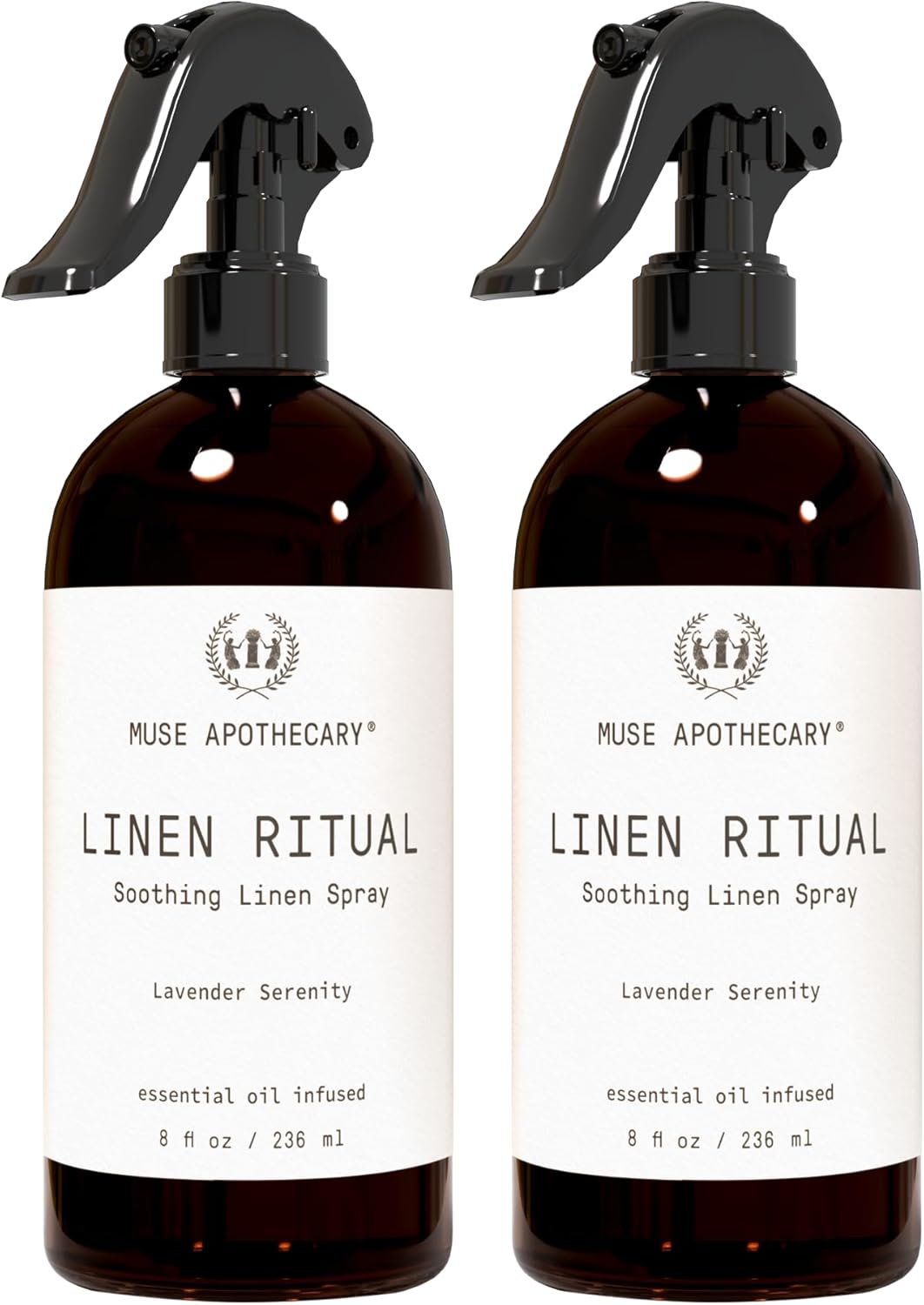 Muse Apothecary Linen Ritual - Aromatic, Soothing, and Relaxing Linen Spray for Bedding, Laundry and Fabric Spray Freshener - Infused with Aromatherapy Essential Oils - Lavender Serenity