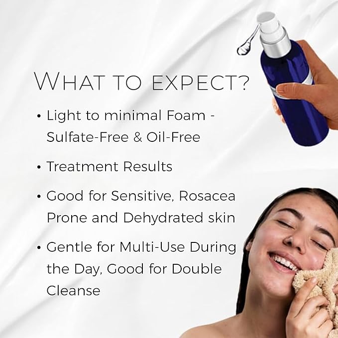 Bioactive Cleanser Normal to Dry Skin - Non-Foaming Facial Cleanser Provides a Gentle Deep Clean Face Wash and Ultra-Hydrating and Moisturizing Treatment (4.5 fl oz)