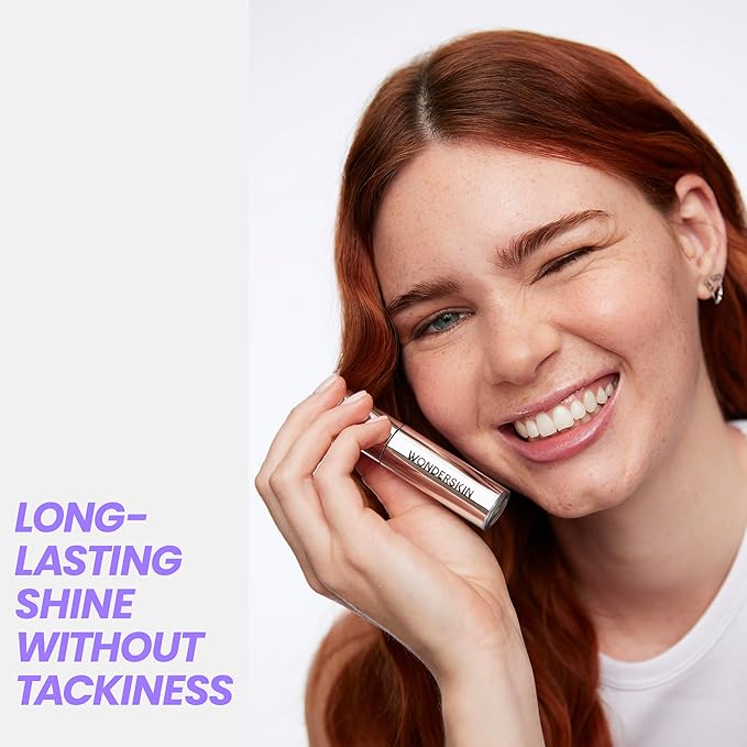 Wonderskin Lip Oil - Lip Rehab Serum Oil, Hydrating and Moisturizing Clear Serum for Dry Lips - Natural, Vegan and Non-sticky (Clear)