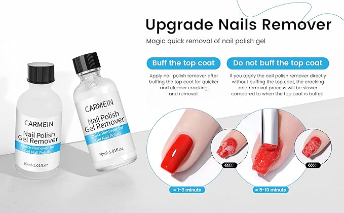 Gel Nail Polish Remover quickly breaks down and removes soak-off gel polish from nails (1pcs, Gel Nail Polish Remover)