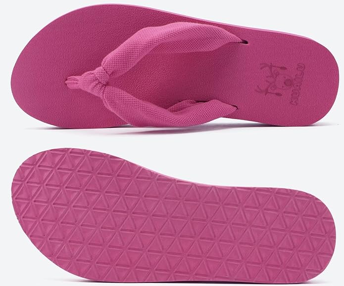 KuaiLu Womens Dressy Sandals Arch Support Yoga Mat Walking Cross Slides Ladies Slip on Orthotic Travel Outfits Slippers Cushion Comfortable
