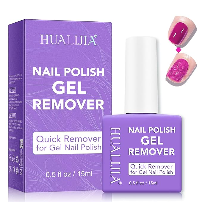 Gel Nail Polish Remover, Gel Polish Remover for Nails - Quickily and Easily Removes Gel Nail Polish at Home in 2-5 Mins - No Need for Foil, Soaking or Wrapping, 0.5 fl oz