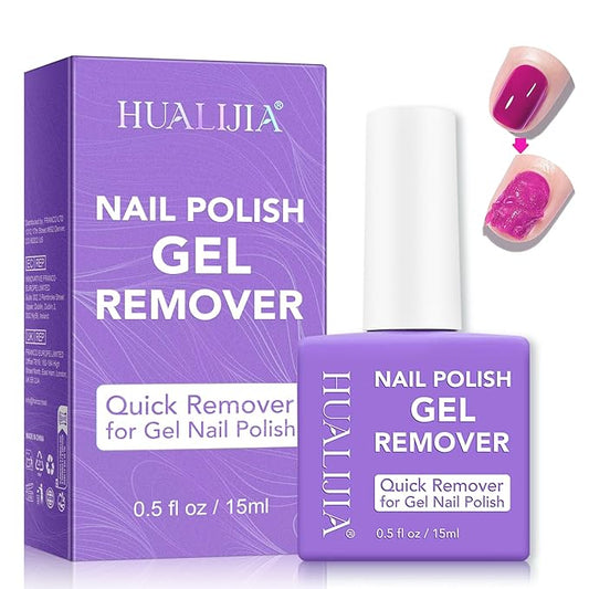 Gel Nail Polish Remover, Gel Polish Remover for Nails - Quickily and Easily Removes Gel Nail Polish at Home in 2-5 Mins - No Need for Foil, Soaking or Wrapping, 0.5 fl oz