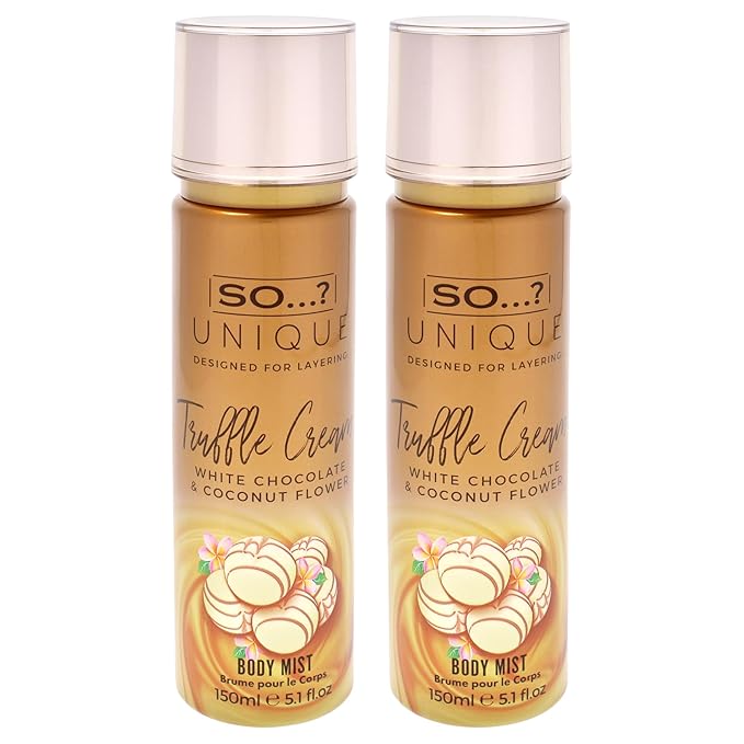 So...? Unique Body Mist - Truffle Cream for Women - 5.1 oz Body Mist - Pack of 2