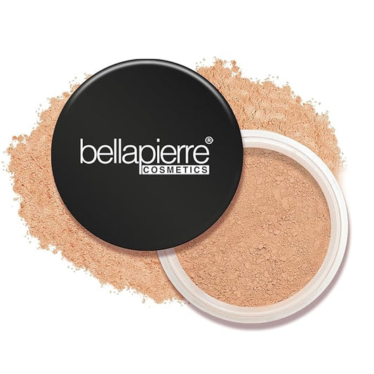 bellapierre Mineral Foundation SPF 15 - Loose Powder Foundation | Vegan & Cruelty Free Natural Makeup | Full Coverage Matte Finish | Hypoallergenic | Oil & Talc Free - 0.32 Oz - Mocha