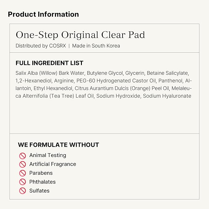 COSRX BHA Toner Pads, 70 Sheets, Exfoliating Pads for Dead Skin & Blackheads, Minimize Pores, Prevent Breakouts, Improve Skin Texture, Korean Skin Care