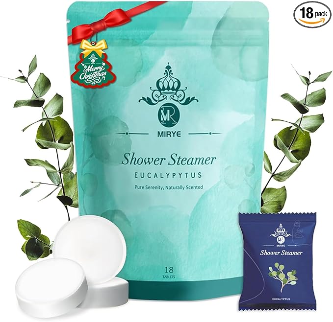 Eucalyptus Shower Steamers 18 Pack XL, Shower Steamer Aromatherapy, Shower Bombs with Essential Oils-Self Care & Birthday Gifts for Women and Men, Unique Gifts for Dad, Mother and Wife