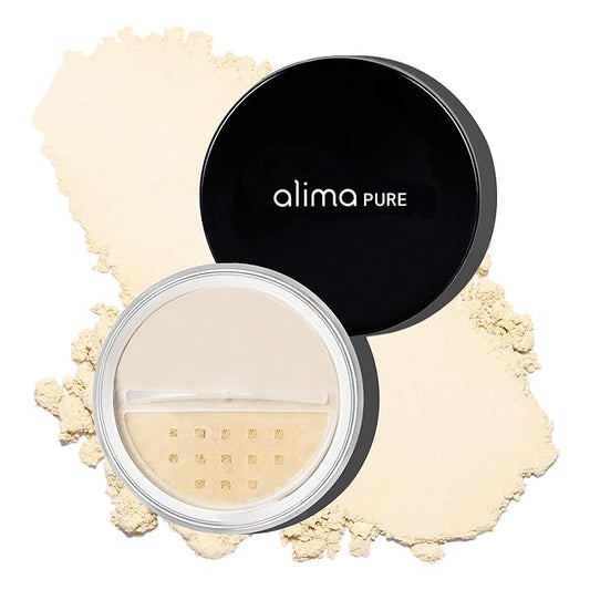 Alima Pure Matte Foundation Loose Mineral Powder Foundation Makeup, Loose Powder Makeup Oil Free Talc Free Powder, Natural Makeup Mineral Foundation Full Coverage Natural Foundation Powder .15 oz/4.5g