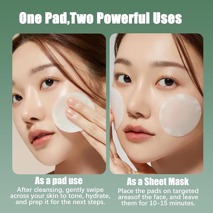 Madecassoside Toner Pads | 110 Pad Calming Face Pads with Centella Asiatica to Soothe,Balance Skin Tone,Fades Blemishes & Spots | Daily Face Skincare