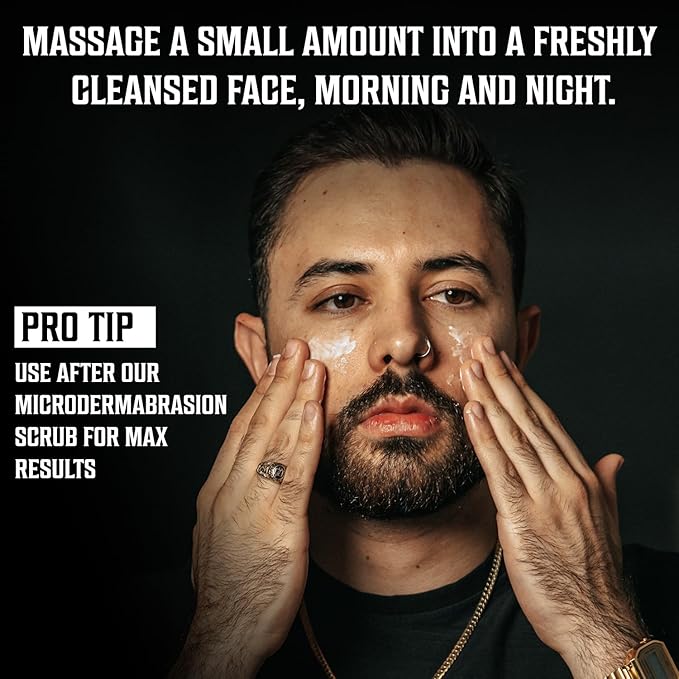 Viking Revolution Mens Anti Aging Face Cream - Mens Face Moisturizer for Men with Hyaluronic Acid, Aloe Vera, Vitamin E - Wrinkle Cream for Men with Vitamin B5, Green Tea (2 Fl Oz)